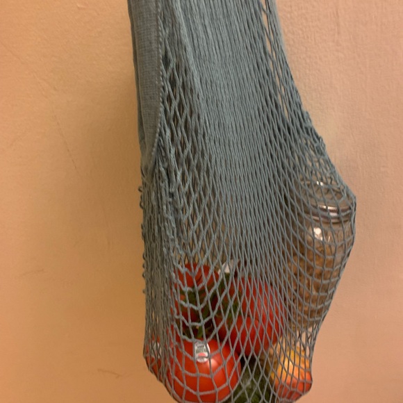 Teal fishnet bag - Picture 5 of 5